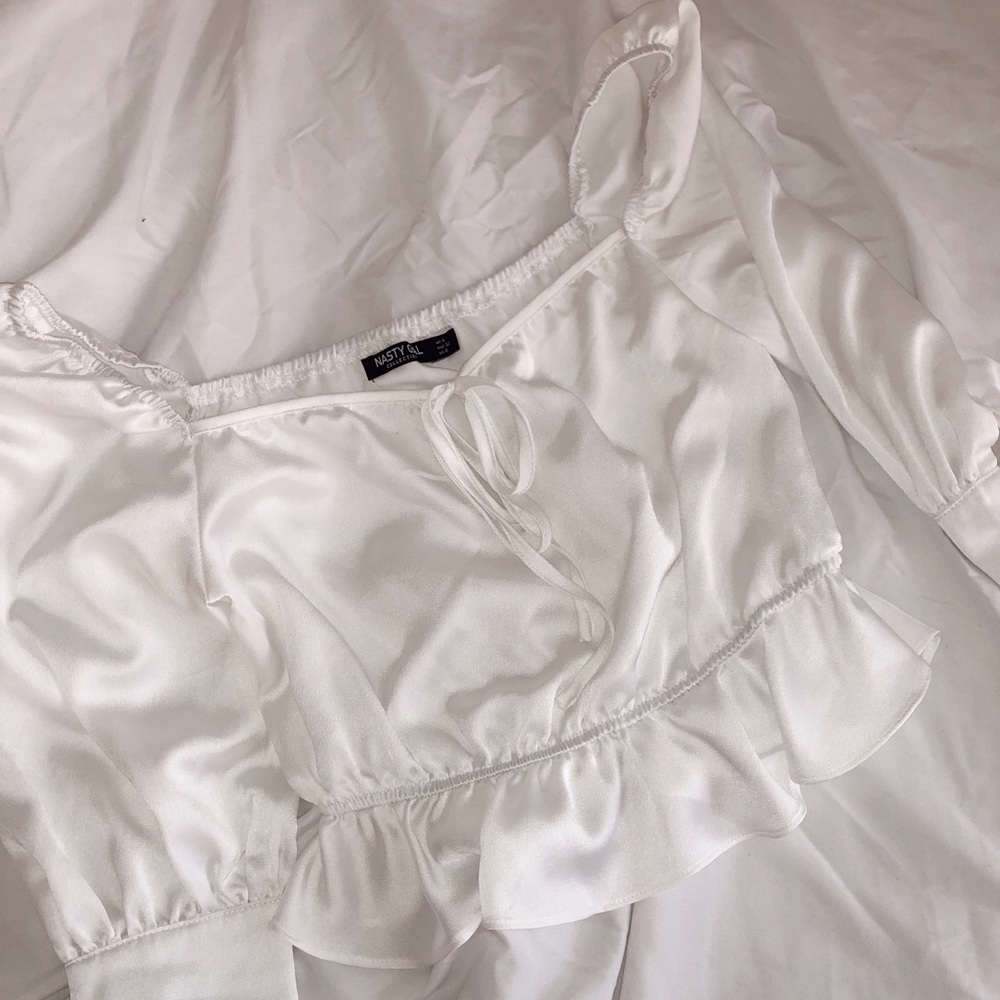 WHITE NASTY GAL TOP
